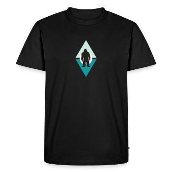 Yéti Big foot Lochness - T-shirt Premium bio Homme - noir - Devant - Nico (187cm)