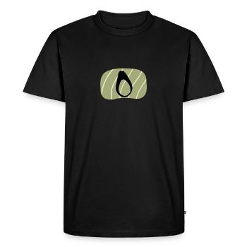 Vegan Avocado Toast Avocado Toast - Men's Premium Organic T-Shirt - black - Front - Nico (187cm)