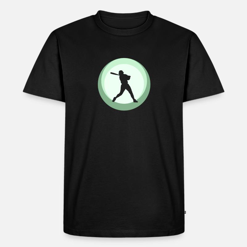 Softball Spieler Pitcher Softball - Männer Premium Bio T-Shirt - Schwarz