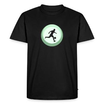 Beach Ball Beach Soccer Joueur de football - T-shirt Premium bio Homme - noir - Devant - Nico (187cm)