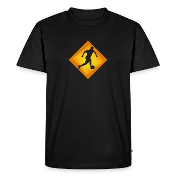 Joueurs de Beach Soccer Ballon de plage - T-shirt Premium bio Homme - noir - Devant - Nico (187cm)