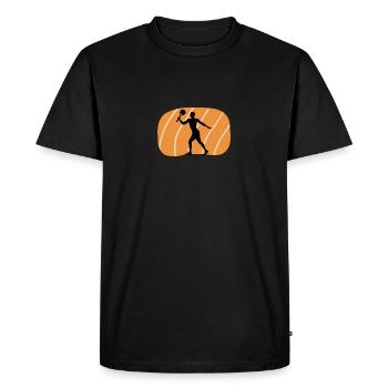 Beach Tennis Joueur de tennis Tennis - T-shirt Premium bio Homme - noir - Devant - Nico (187cm)