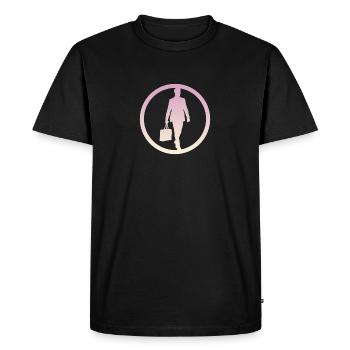 Banques d’affaires Banques - T-shirt Premium bio Homme - noir - Devant - Nico (187cm)