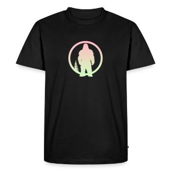 Big foot Big foot Big foot Lochness - T-shirt Premium bio Homme - noir - Devant - Nico (187cm)