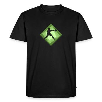 Raquette Squash Joueur de squash - T-shirt Premium bio Homme - noir - Devant - Nico (187cm)