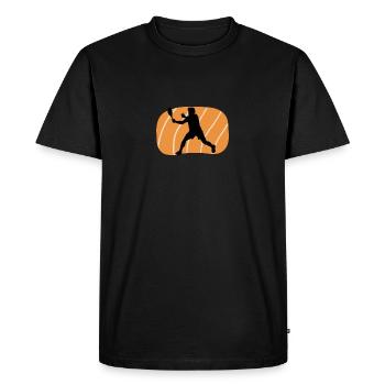 Raquette de squash Joueur de squash Squash - T-shirt Premium bio Homme - noir - Devant - Nico (187cm)