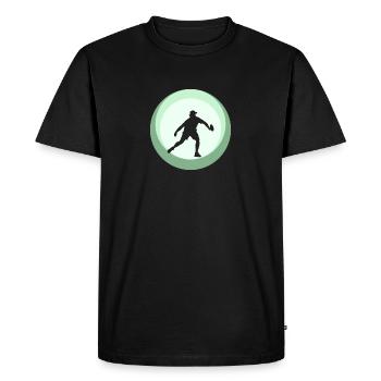 Joueur de pickleball Raquette de pickleball - T-shirt Premium bio Homme - noir - Devant - Nico (187cm)