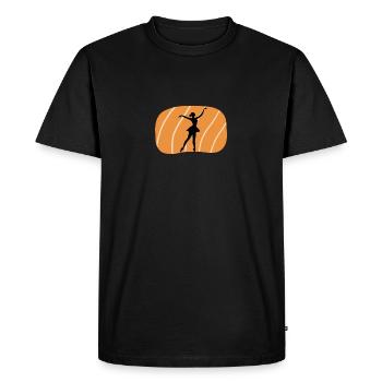 Danseuse de ballet Opéra du Lac des cygnes - T-shirt Premium bio Homme - noir - Devant - Nico (187cm)