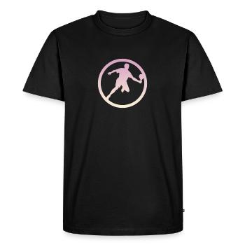 Raquette de pickleball Raquette de pickleball - T-shirt Premium bio Homme - noir - Devant - Nico (187cm)