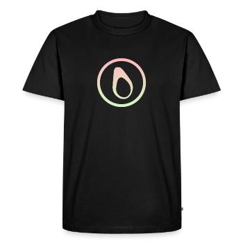 Petit-déjeuner Avocat Foodie - T-shirt Premium bio Homme - noir - Devant - Nico (187cm)