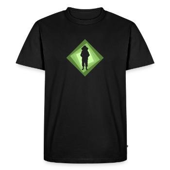 Beekeeper Honeycomb Beekeeper - Men's Premium Organic T-Shirt - black - Front - Nico (187cm)