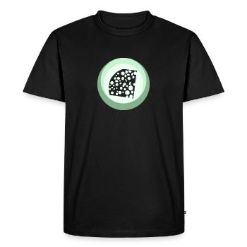 Cheese Burger Gourmet - Men's Premium Organic T-Shirt - black - Front - Nico (187cm)
