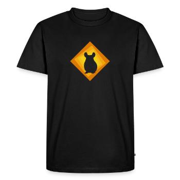 Chinchilla Hamster Hamster - Men's Premium Organic T-Shirt - black - Front - Nico (187cm)