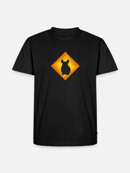 Chinchilla Hamster Hamster - T-shirt Premium bio Homme - noir