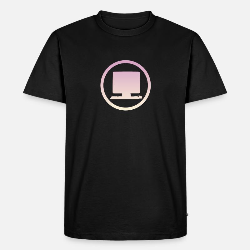 Computer Online Gamer - Männer Premium Bio T-Shirt - Schwarz