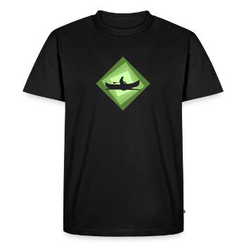 Canoë Rafting Eau Vive - T-shirt Premium bio Homme - noir - Devant - Nico (187cm)