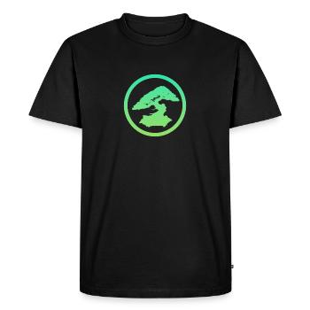 Bonsaï d’arbres d’art japonais - T-shirt Premium bio Homme - noir - Devant - Nico (187cm)