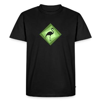 Flamingos Flamingo Waterfowl - Men's Premium Organic T-Shirt - black - Front - Nico (187cm)