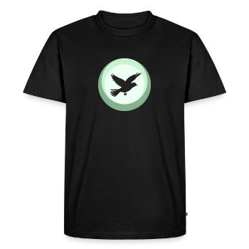 Animal Flying Birds - Men's Premium Organic T-Shirt - black - Front - Nico (187cm)