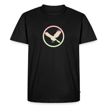 Flying Bird Birds - Men's Premium Organic T-Shirt - black - Front - Nico (187cm)