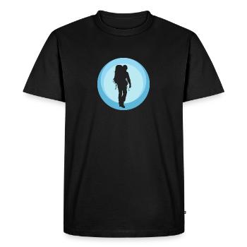 Backpacking Backpacker Pilgrims - T-shirt Premium bio Homme - noir - Devant - Nico (187cm)