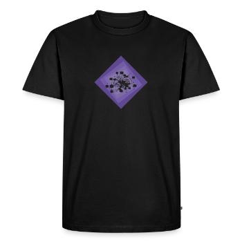 Crypto Bitcoin Crypto-monnaie - T-shirt Premium bio Homme - noir - Devant - Nico (187cm)