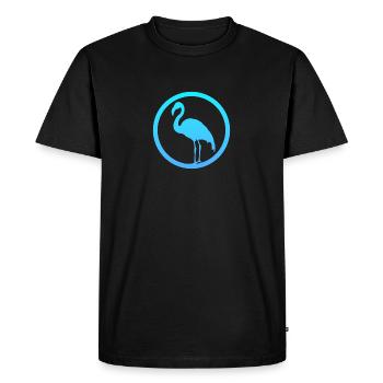 Waterfowl Flamingo Exotic - Men's Premium Organic T-Shirt - black - Front - Nico (187cm)