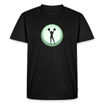 Pom-pom girl pompon - T-shirt Premium bio Homme - noir - Devant - Nico (187cm)