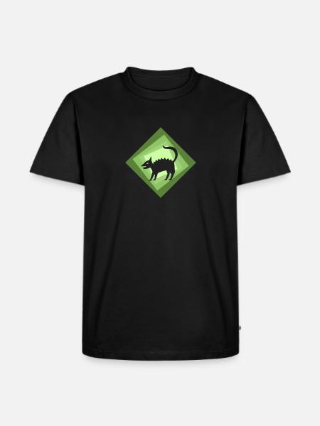Fabelwesen Märchen Einhorn - Männer Premium Bio T-Shirt - Schwarz