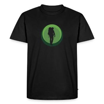 Sac à dos Backpacker Backpacker - T-shirt Premium bio Homme - noir - Devant - Nico (187cm)