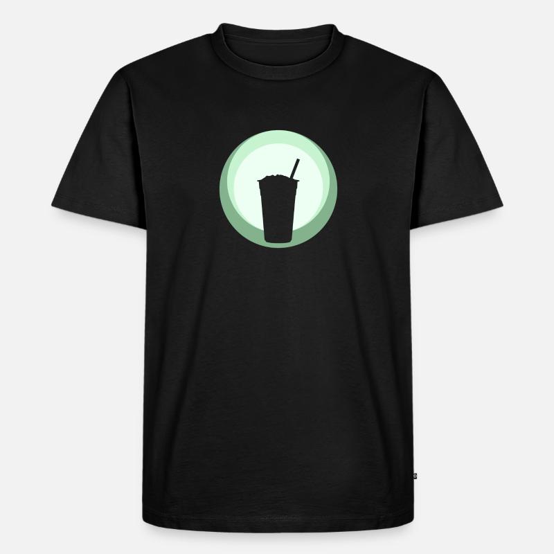 Tee Bubble Tea Bubble - Männer Premium Bio T-Shirt - Schwarz