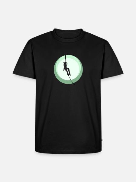 Climbing Climbing Alpinist - Men's Premium Organic T-Shirt - black