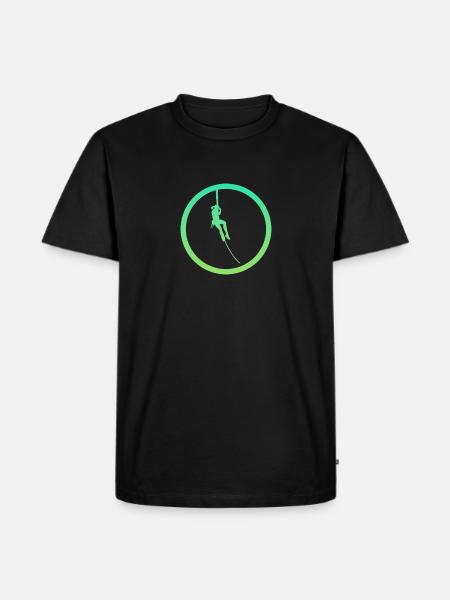 Climber Rope Climbing Climber - Men's Premium Organic T-Shirt - black