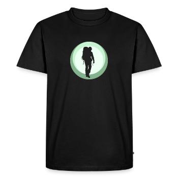 Backpacking Backpacker Wanderer - T-shirt Premium bio Homme - noir - Devant - Nico (187cm)