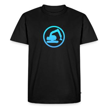 Excavator Driver Excavator Driver House Construction - Men's Premium Organic T-Shirt - black - Front - Nico (187cm)