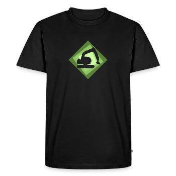 Excavator Construction Worker Construction Worker - Men's Premium Organic T-Shirt - black - Front - Nico (187cm)