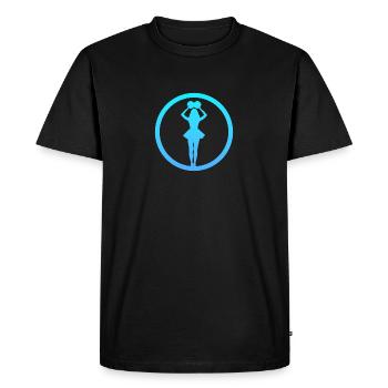 Pompon Girlie Fille - T-shirt Premium bio Homme - noir - Devant - Nico (187cm)
