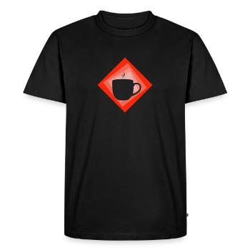 Coffee Coffee Bean Mug - Men's Premium Organic T-Shirt - black - Front - Nico (187cm)