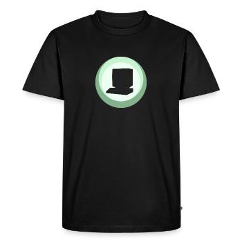 Joueur de nerd de l’informatique - T-shirt Premium bio Homme - noir - Devant - Nico (187cm)