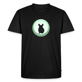 Chinchilla souris tamia - T-shirt Premium bio Homme - noir - Devant - Nico (187cm)