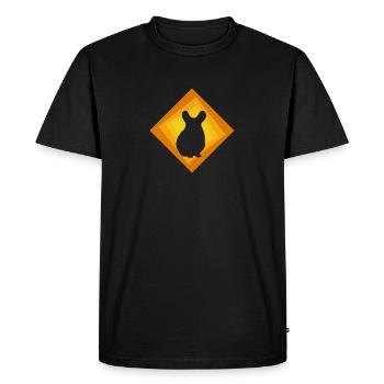 Rongeur Chinchilla Chipmunk - T-shirt Premium bio Homme - noir - Devant - Nico (187cm)