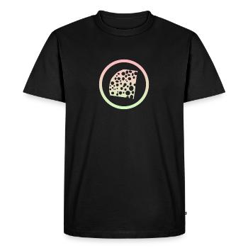 Mouse Cheese Parmesan - Men's Premium Organic T-Shirt - black - Front - Nico (187cm)