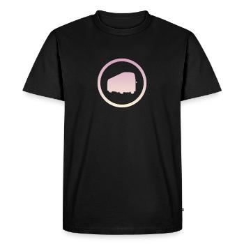 Transport par bus Conduite d’autobus - T-shirt Premium bio Homme - noir - Devant - Nico (187cm)