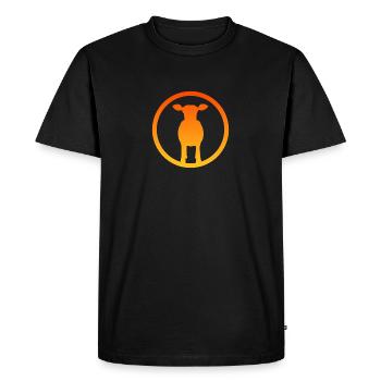 Taureau de cornes de vache - T-shirt Premium bio Homme - noir - Devant - Nico (187cm)