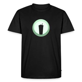 Boba Bubble Bubble Thé Bulle - T-shirt Premium bio Homme - noir - Devant - Nico (187cm)