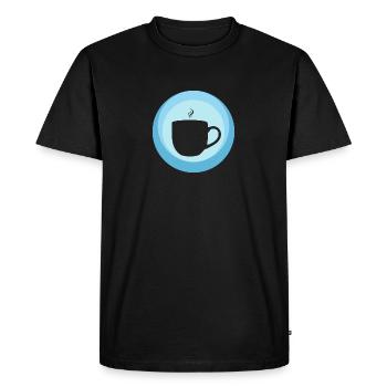 Café Espresso Cappuccino - T-shirt Premium bio Homme - noir - Devant - Nico (187cm)