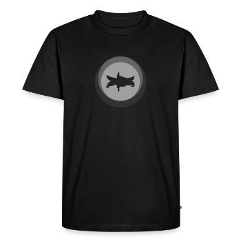 Canoë Eau Vive Eau Vive - T-shirt Premium bio Homme - noir - Devant - Nico (187cm)