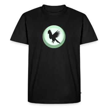 Oiseau Cacatoès Perroquet - T-shirt Premium bio Homme - noir - Devant - Nico (187cm)