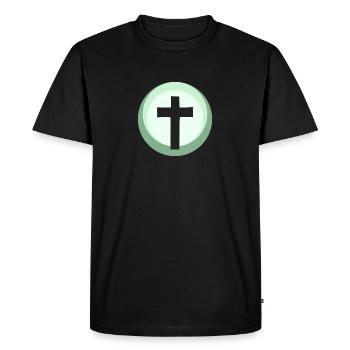 Verset biblique chrétien de la Bible - T-shirt Premium bio Homme - noir - Devant - Nico (187cm)