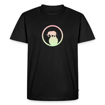 Chapiteau de cirque Acrobaties Éléphants - T-shirt Premium bio Homme - noir - Devant - Nico (187cm)